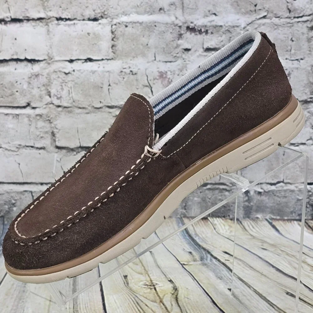 Sebago Docksides Loafers Men 8M Dark Brown Suede‎ Slip-On Casual Boat Shoes
